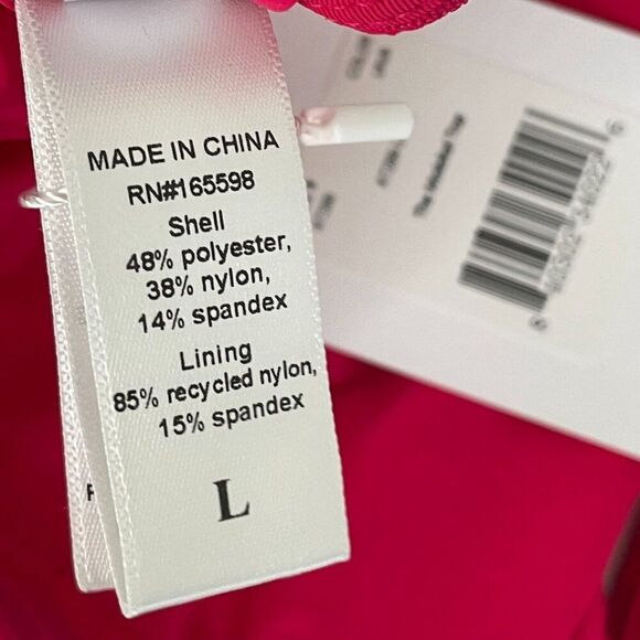 Andie The Molokai Swim Bikini Top Womens L Pink Lava Floral Stretch Swimwear - Picture 9 of 11